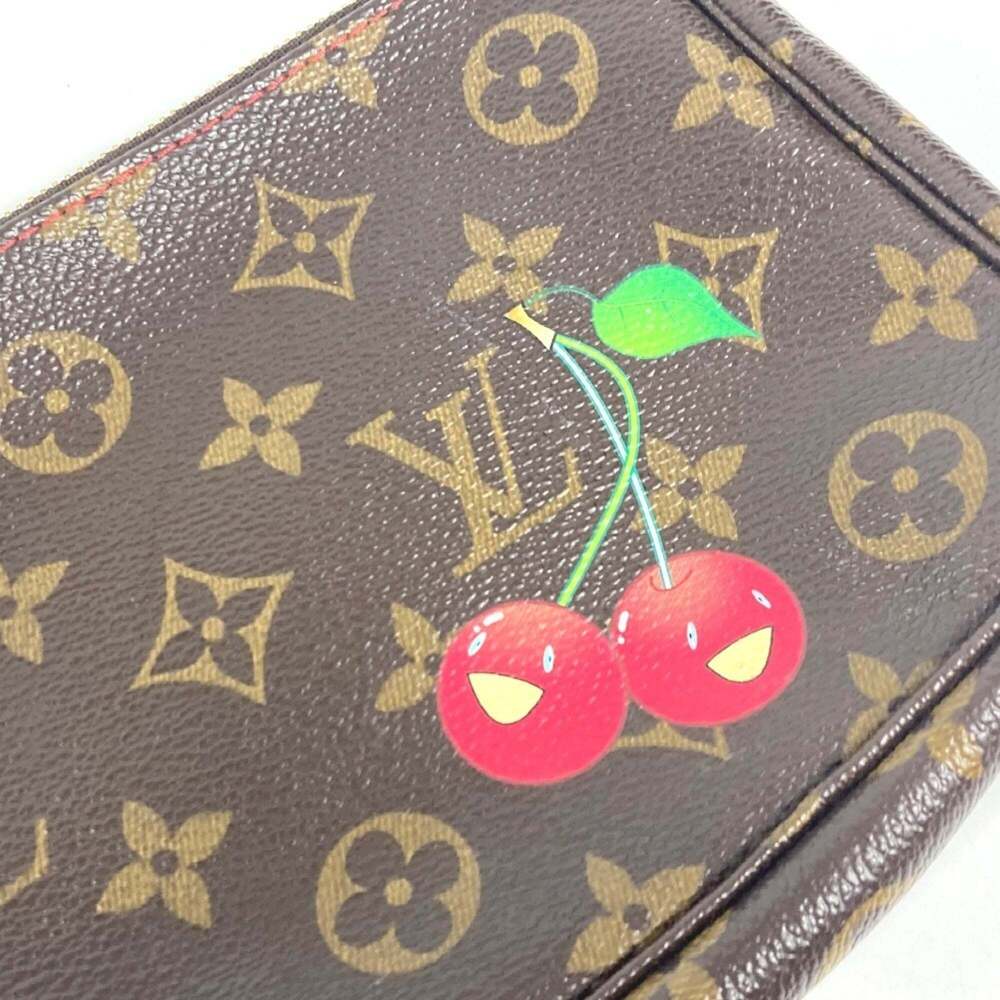 LOUIS VUITTON Authentic Brown Monogram Canvas Pochette Pouch - Picture 7 of 12